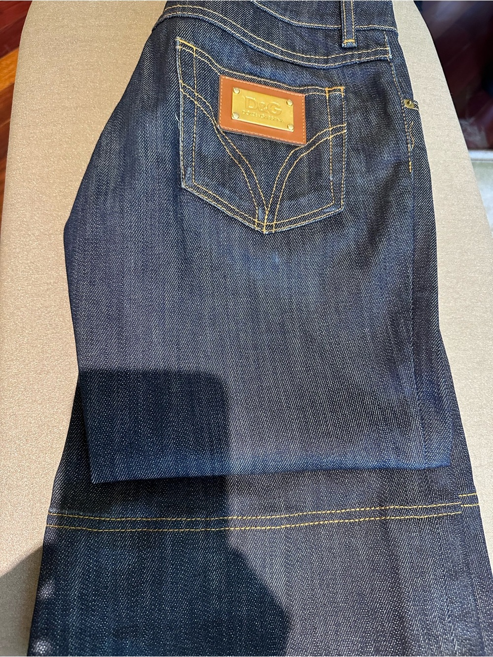 Dark Blue Women's Flare Jeans - Dolce & Gabbana. - Picture 3 of 7